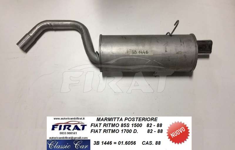 MARMITTA FIAT RITMO 85S / 1700 D 82 - 88 POST. (1446)